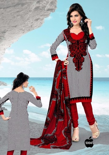 Ladies Unstitched Cotton Suits