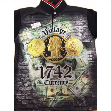 Black T-Shirts Sublimation Printing Service