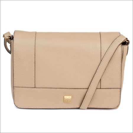 Grey Leather Satchel
