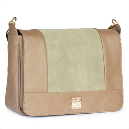 Leather And Suede Satchel