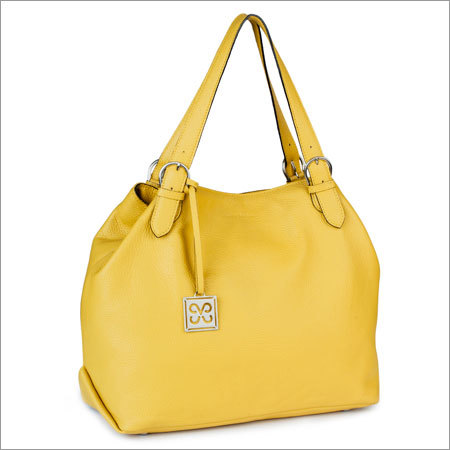 Yellow Leather Hobo