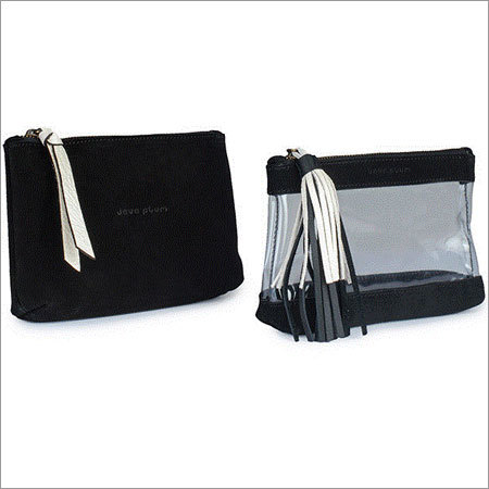 Cosmetic Bags in Leather and Suede