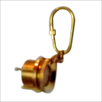 Brass Key Chain - Brass, 2x1x0.5 inches | Polished, Durable, Lightweight, Customizable with Engraving