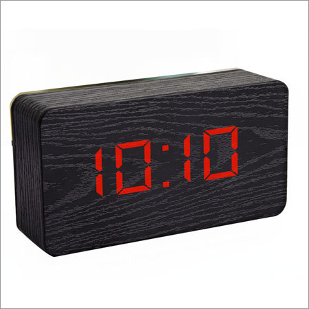 Digital Wooden Clock