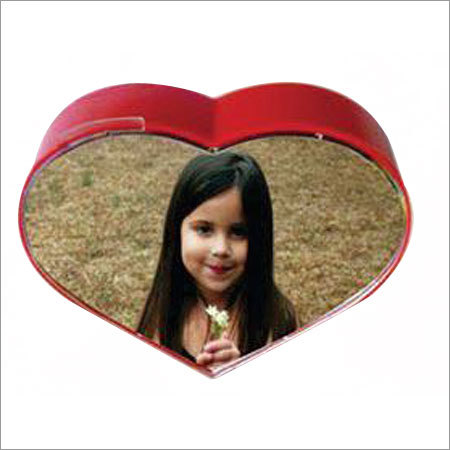 Rotating Heart Shape Dual Photo Frame