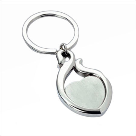 Heart Shape Metal Keychain