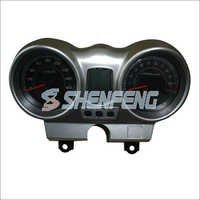 Chrome/black Plastic/stainless Steel Motorcycle Speedometer
