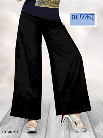 black plazo bottom