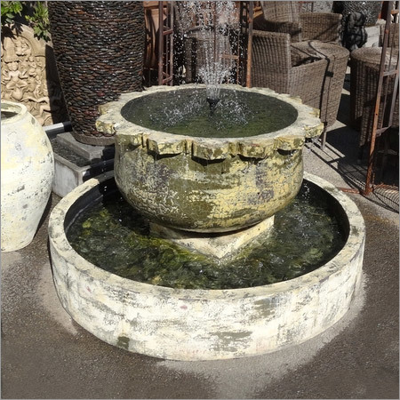 Sunflower Earth Ware Fountain