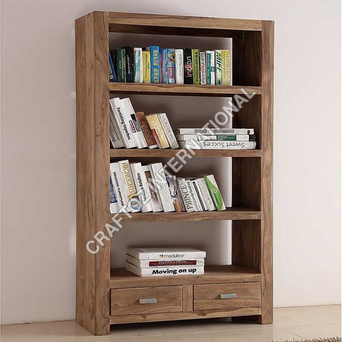 Acacia Wood Bookshelf