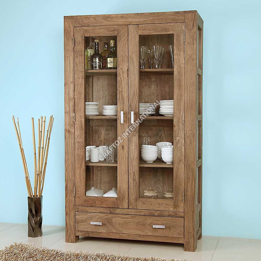 Acacia Wood Display Unit