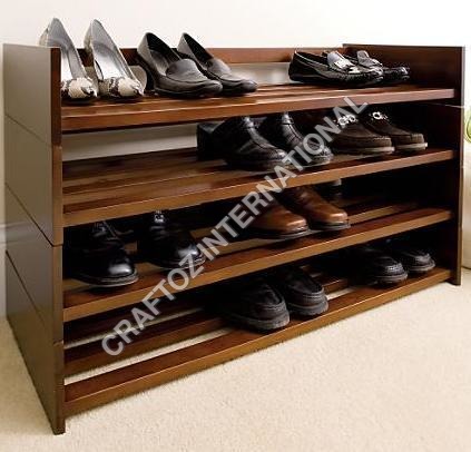 Acacia Wood Shoe Rack