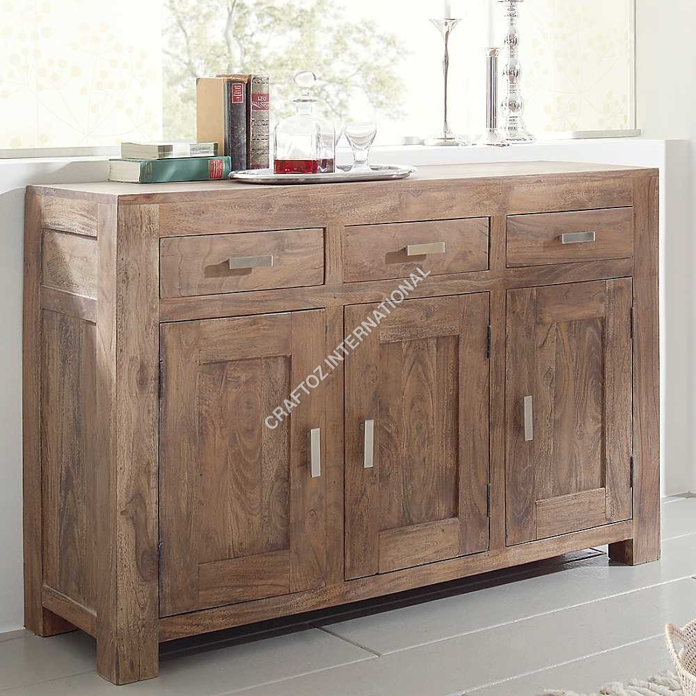Acacia Wood Sideboard
