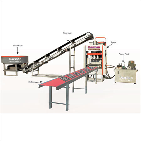 Manual High Pressure Fly Ash Bricks Machine