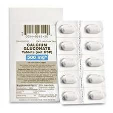 500 Mg Calcium Gluconate Tablets Ip Medicine Raw Materials