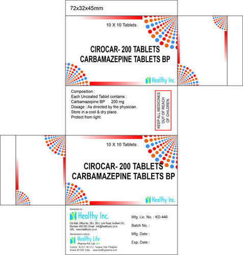 200 mg Carbamezapine Tablets IP