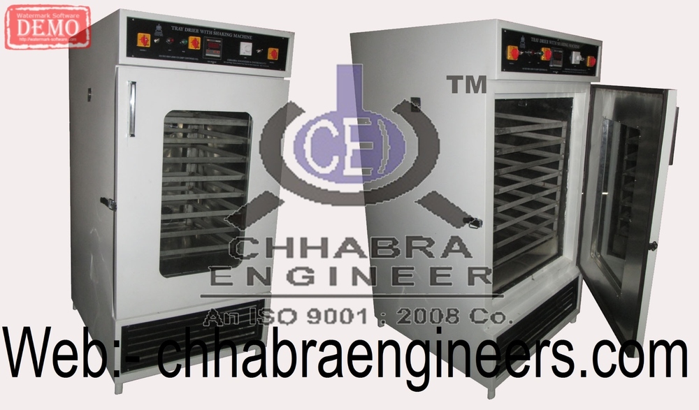 Tray Dryer Shaking Incubator - Stainless Steel | Temperature Controller, Energy Efficient, 200 RPM Speed Control, Double Wall Design