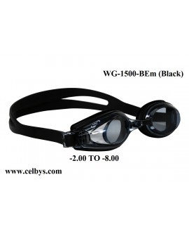 Prescription Swimming Goggles with Power Black