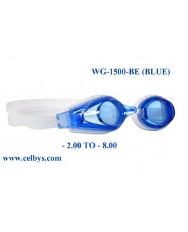 Prescription Swimming Goggles with Power Blue
