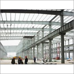 Prefabricated Steel Structure - Steel Material, Grey Color | Rugged Design, Low Maintenance, Easy Installation, Non-Corrosive Surface