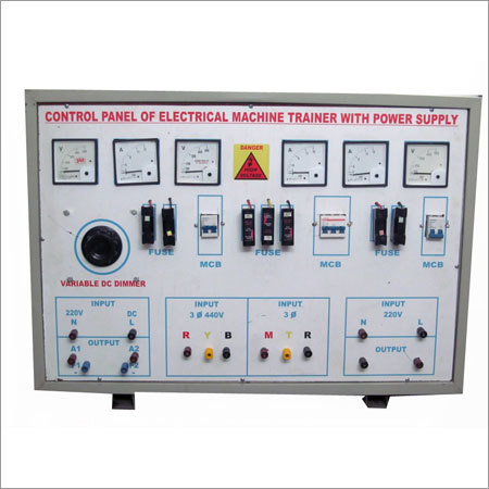 Control Panel of Electrical Machine Trainer