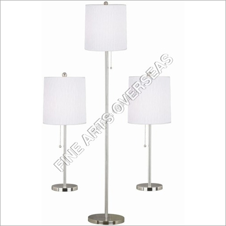 Chrome Table lamp set