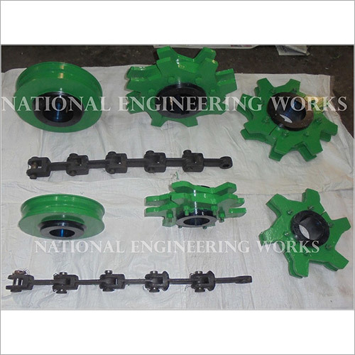 Forged Forked Drag Chain Link & Sprocket Wheel By NATIONAL ENGINEERING WORKS