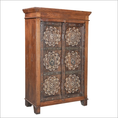 Colonial Inlay Teak Cabinet