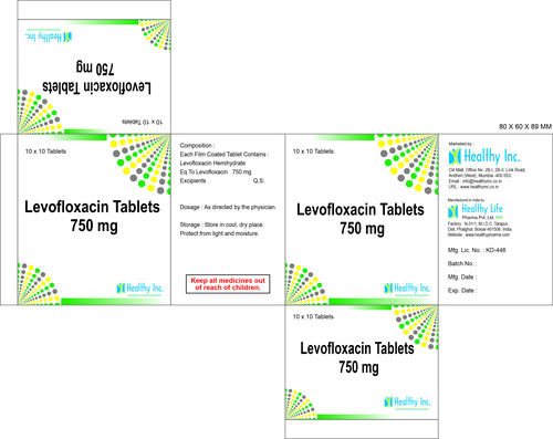 750 mg Levofloxacin Tablets