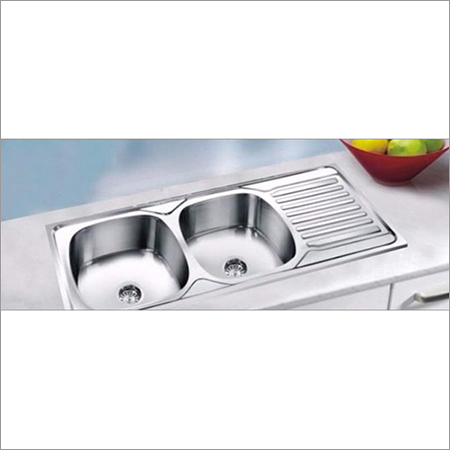 Double Bowl With Drain Sink