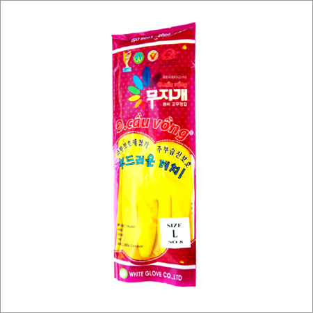 Combi Latex Gloves - Rubber Fabric Customized Color | Acid and Alkaline Resistant Soft Texture Highly Durable Ideal for Forensic Labs and Chemical Industries