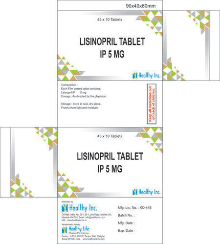 Lisinopril Tablets IP 5 mg