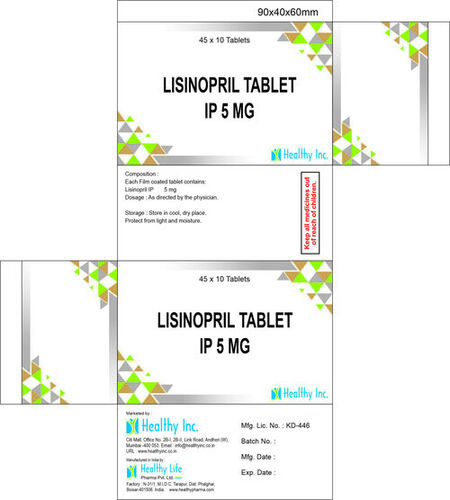 5 mg Lisinopril Tablets IP
