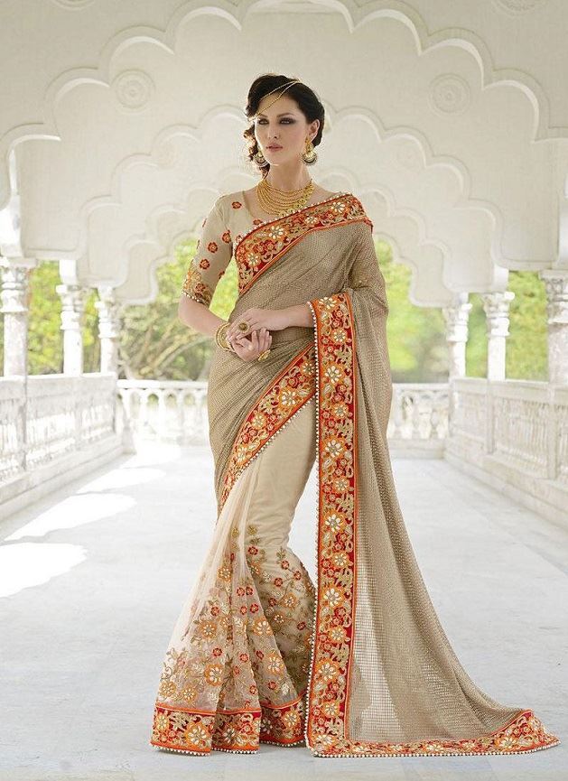 Classy Brown Saree