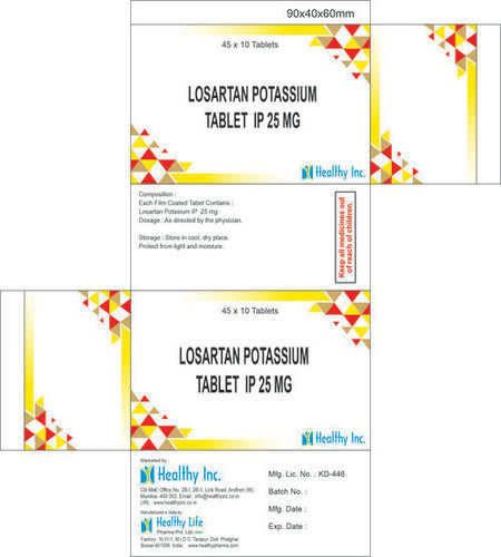 Losartan Potassium Tablets IP 25 mg