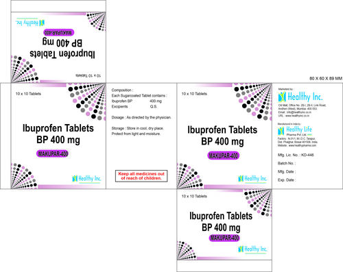 400mg Ibuprofen Tablets BP