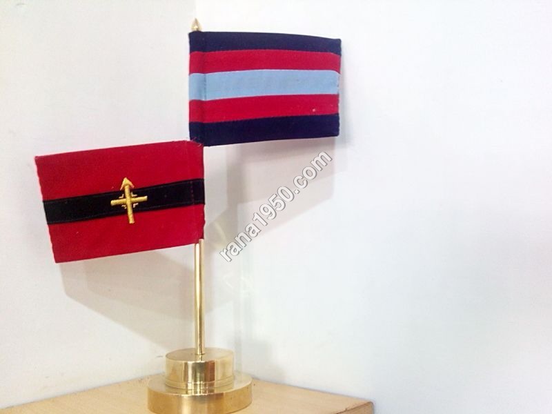 Table Flags With Brass Stand