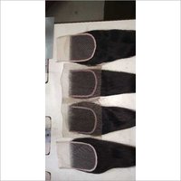 Raw human hair closures 44 and 55