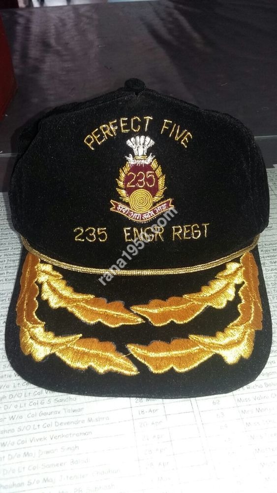 Engr Singal Leaf Cap With Hand Works Zari