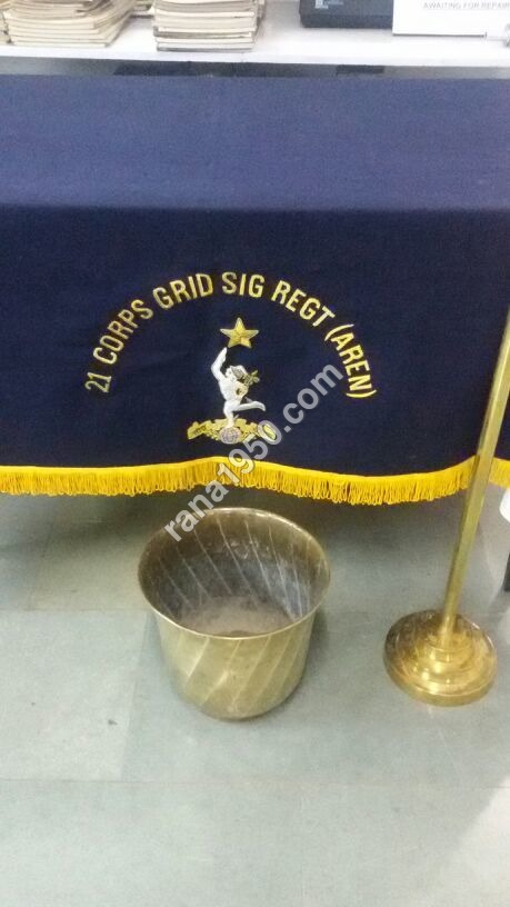 Signal Table Cloth With Zari Challar Hand Works