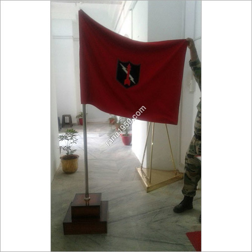 Flag With Wooden Base
