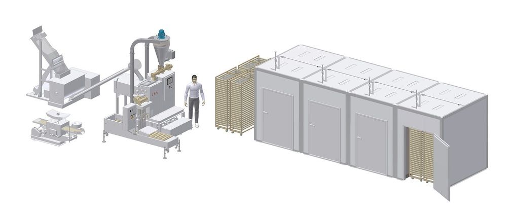 Nests Pasta Equipment 120 kg/h