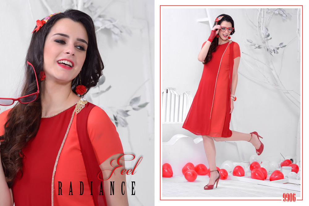 Fancy valentine Kurti.