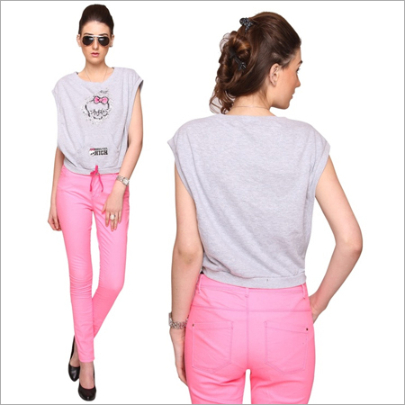 Bedazzle Casual Sleeveless Embellished Women's Top