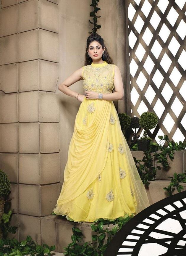 Allure Yellow Evening Gown