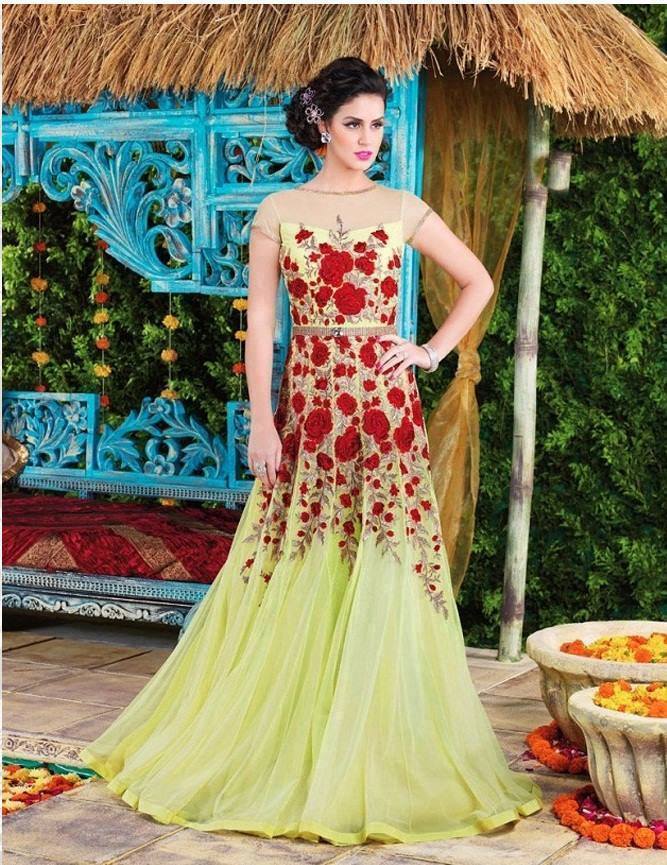 Allegorical Party Wear Gown