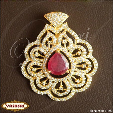 Golden Cz Fancy Locket