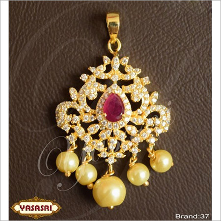 Golden Cz Fancy Locket