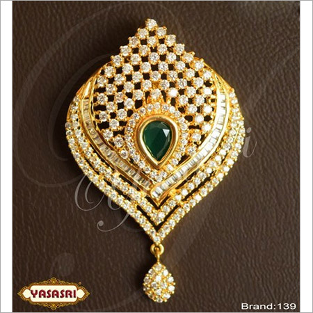 Golden Cz Fancy Locket