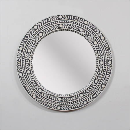 Round Inlay Mirror Frame